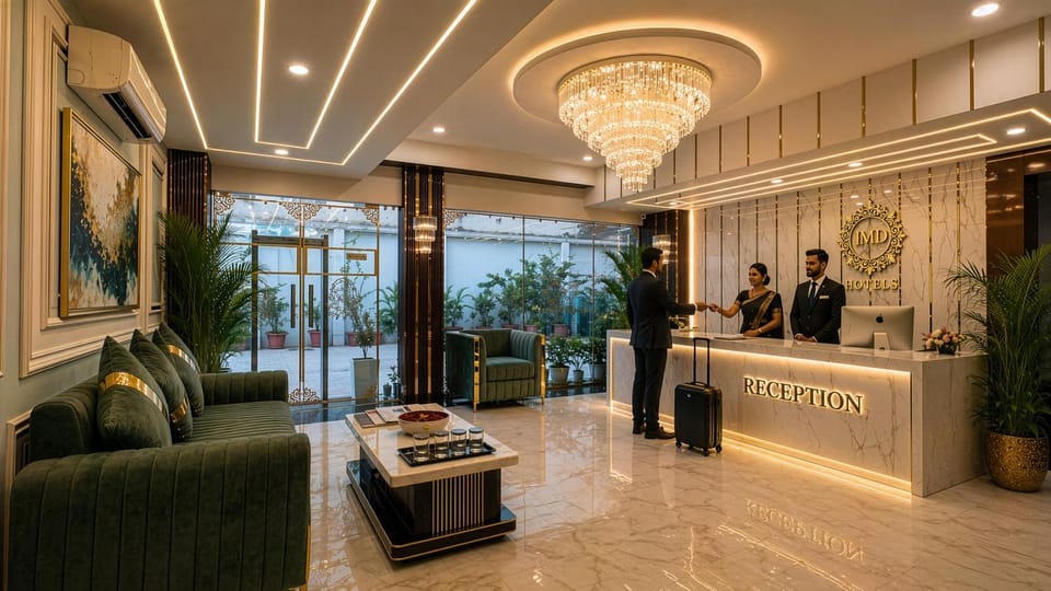 Staff, People, Lobby or reception, group of guests