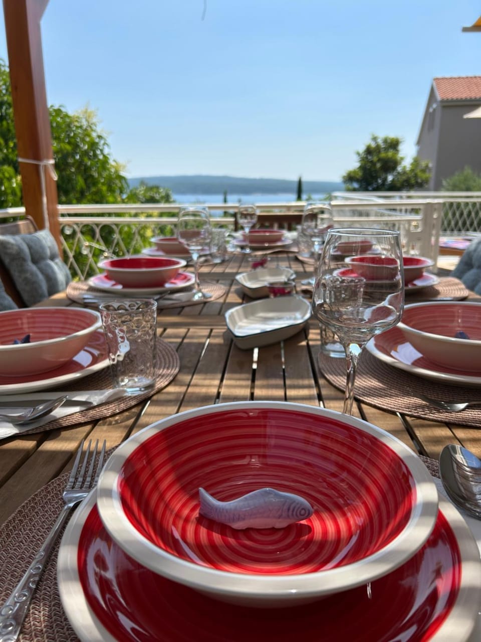 Patio, Seating area, Dining area, Sea view
