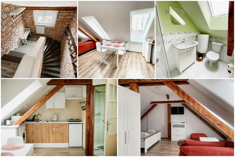 Kitchen or kitchenette, Living room, Bedroom, City view