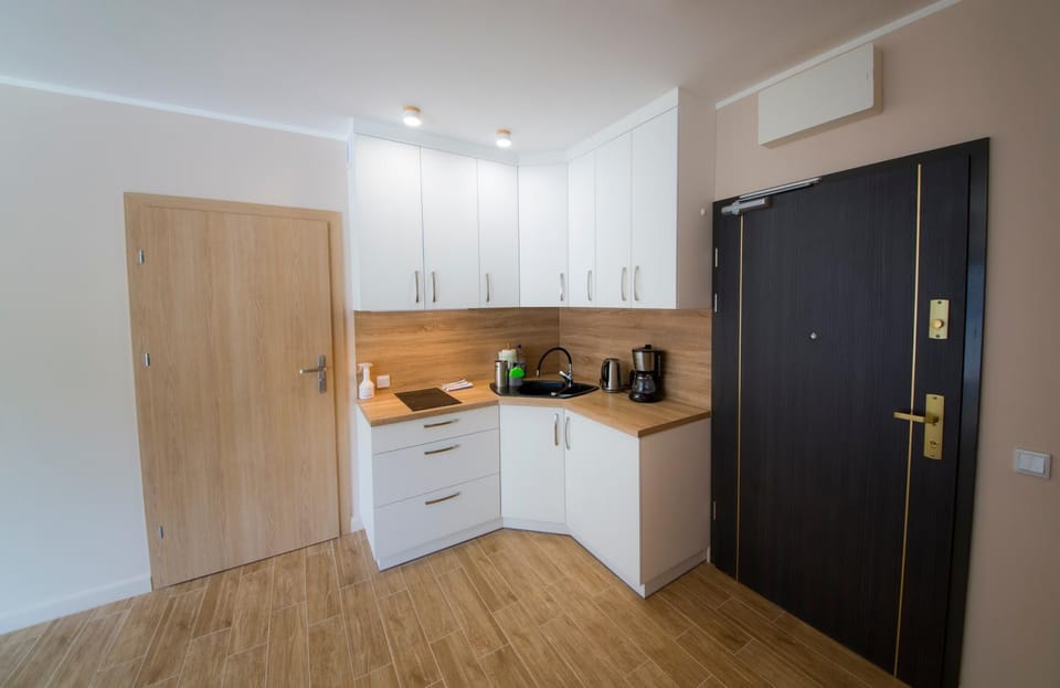 Coffee/tea facilities, Kitchen or kitchenette, stove