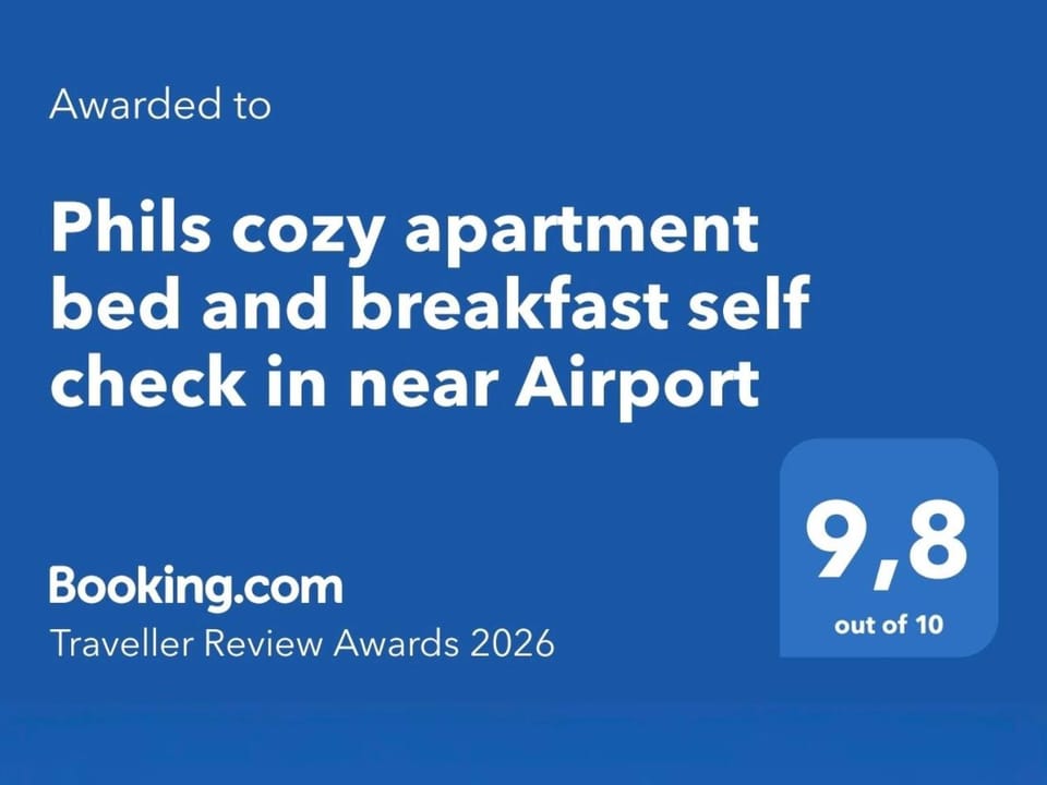 Phils Cozy apartment self check in near Airport free parking airportbus station Apartment in Baden-Württemberg