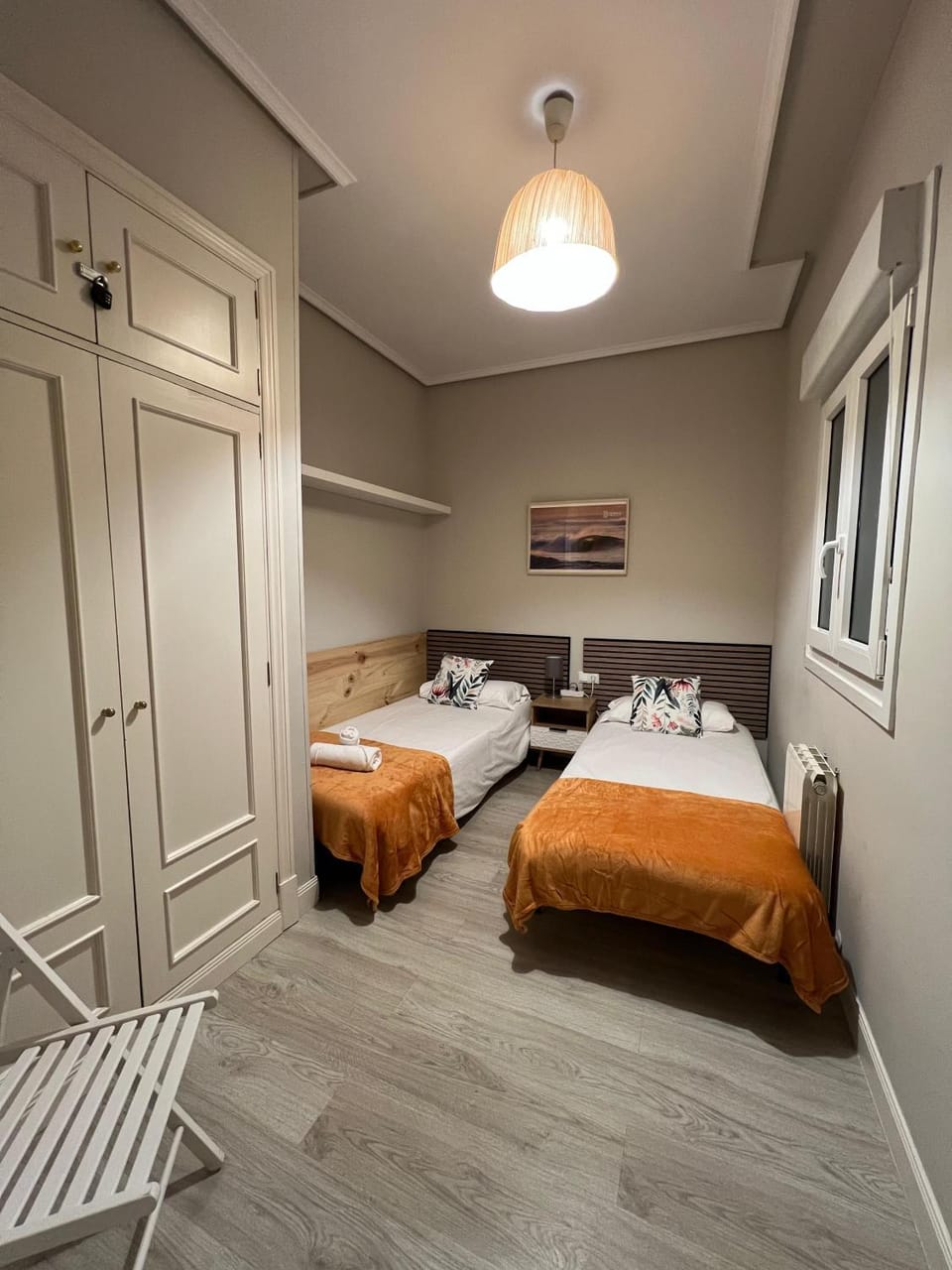 Bed, Photo of the whole room, Bedroom, towels, wardrobe
