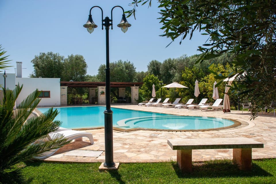 Summer, Garden, Pool view, Swimming pool, sunbed