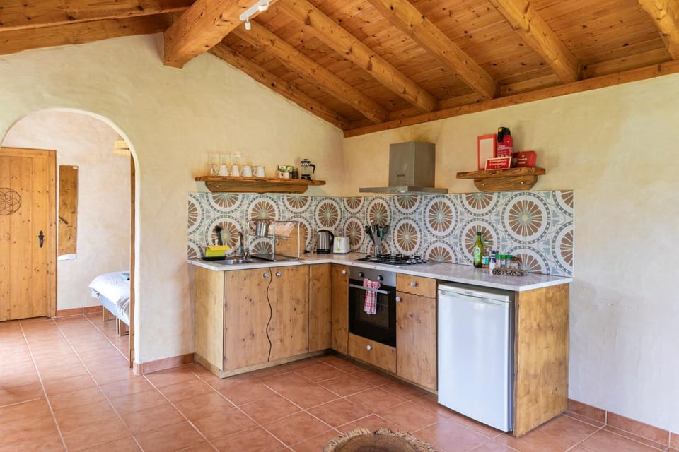 Kitchen or kitchenette, minibar, oven, stove