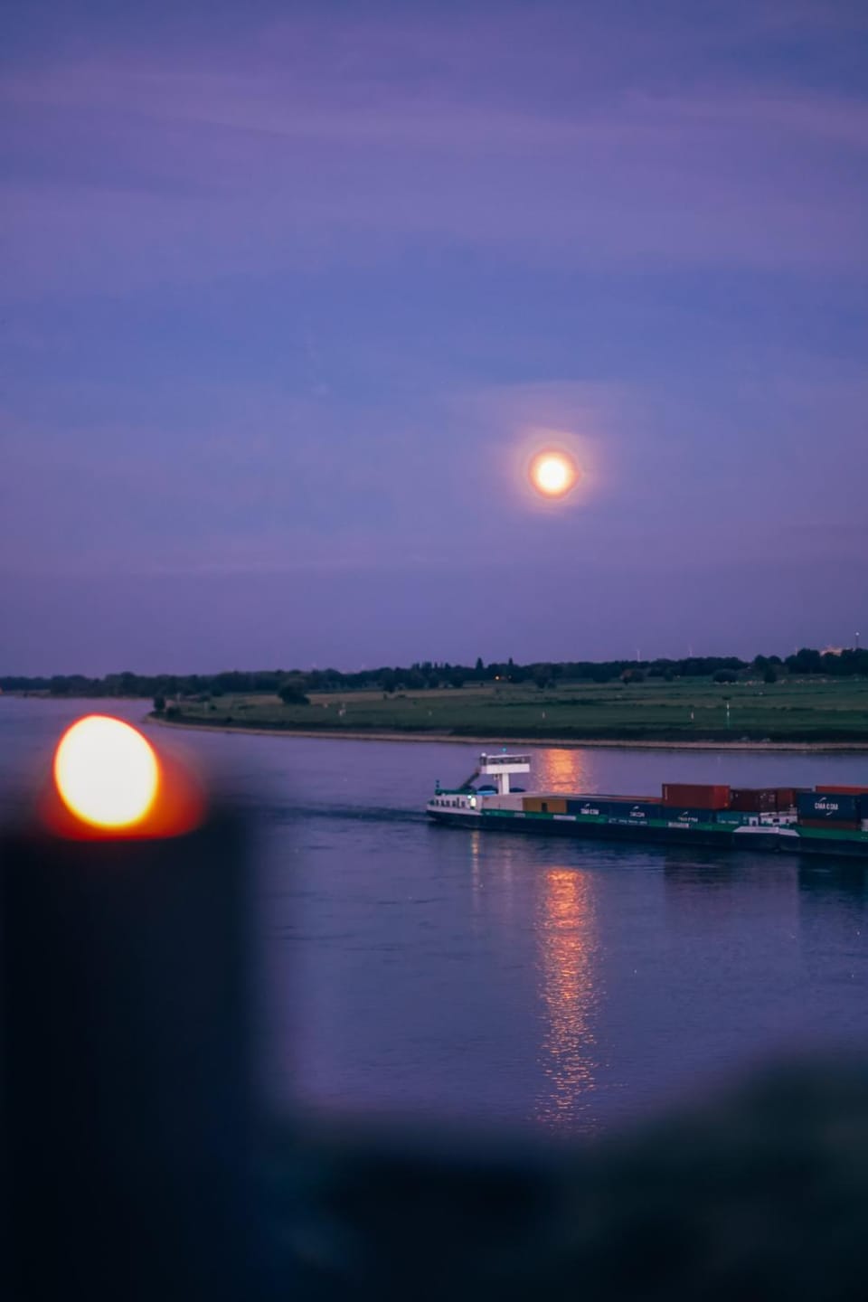 Natural landscape, River view, Sunset