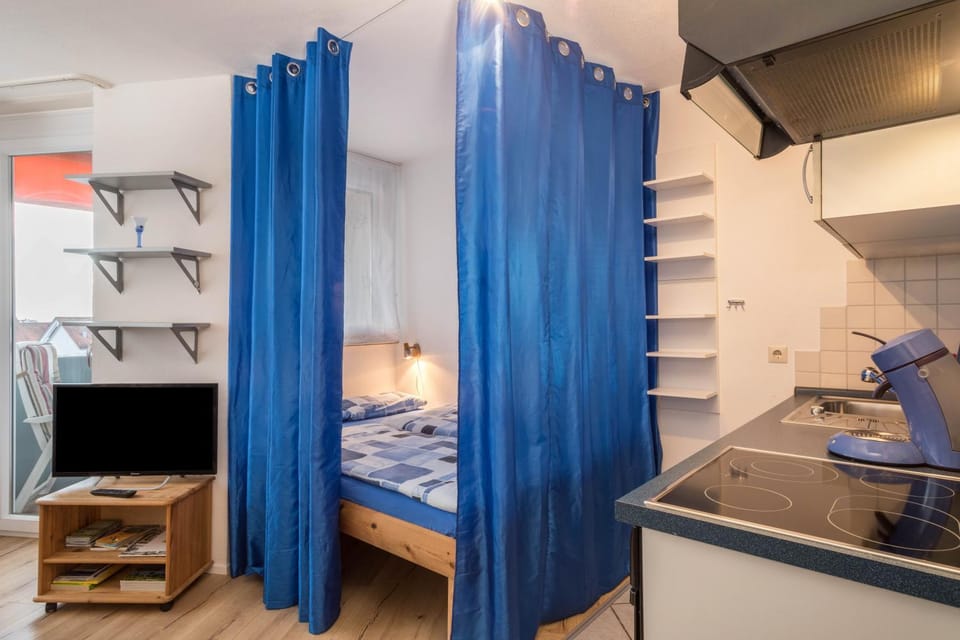 Property building, Living room, Bedroom