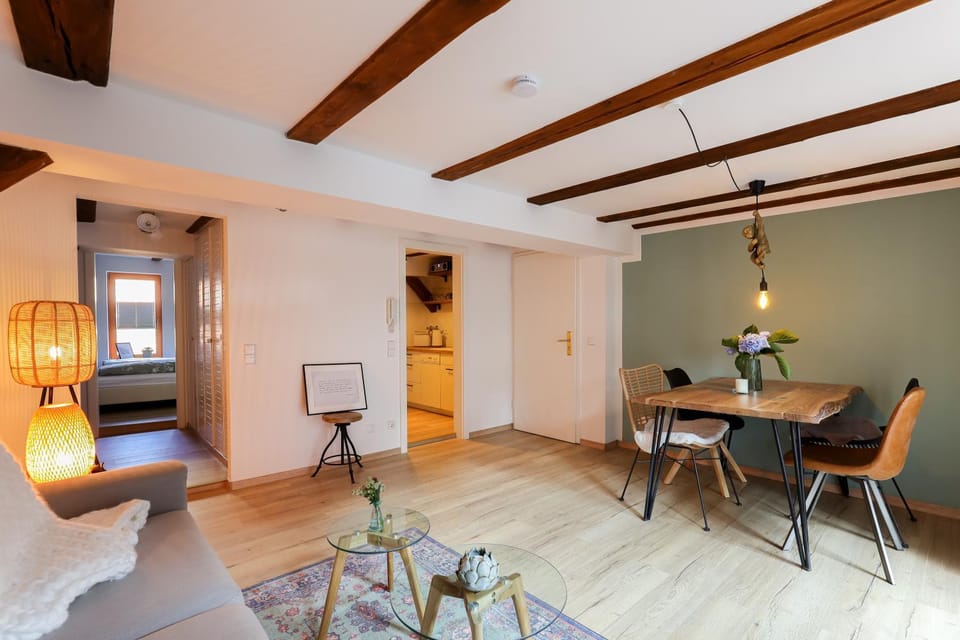 Kitchen or kitchenette, Living room, Dining area