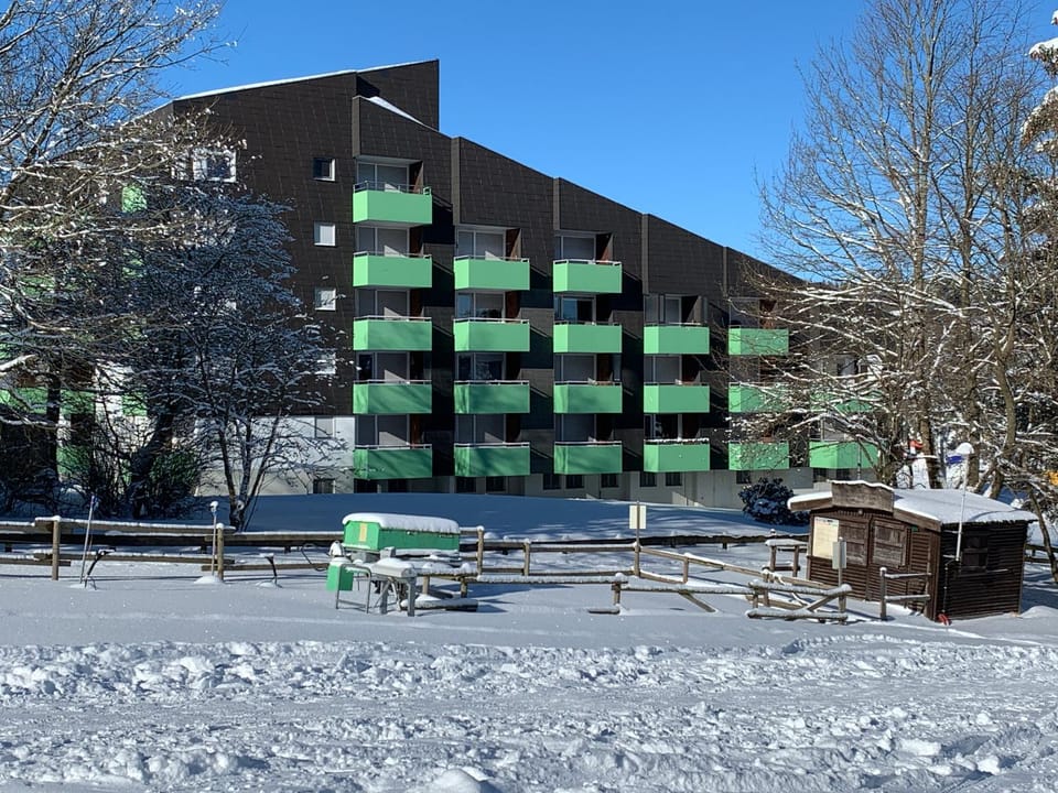 Property building, Winter, Skiing, Skiing