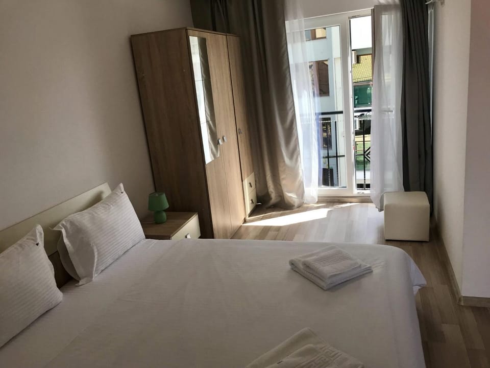 Bed, Photo of the whole room, Bedroom, towels, wardrobe