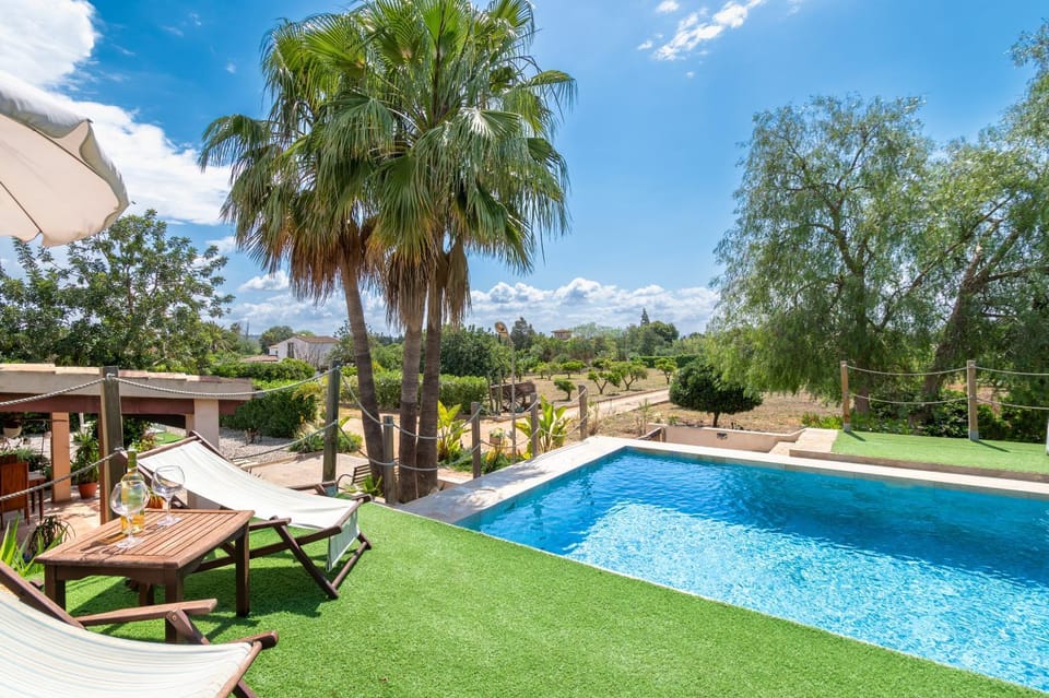 Property building, Living room, Swimming pool