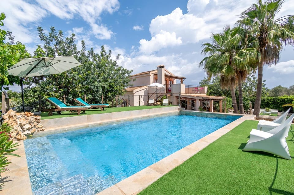 Property building, Living room, Swimming pool