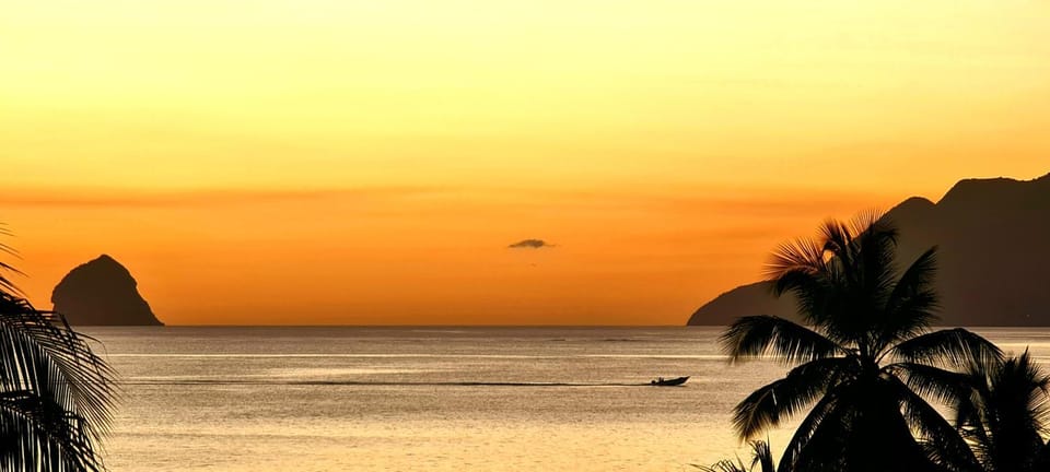 Natural landscape, Beach, Sunset