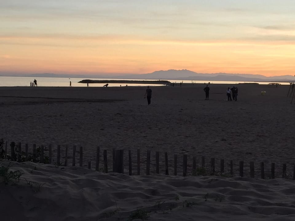 On site, Sunset