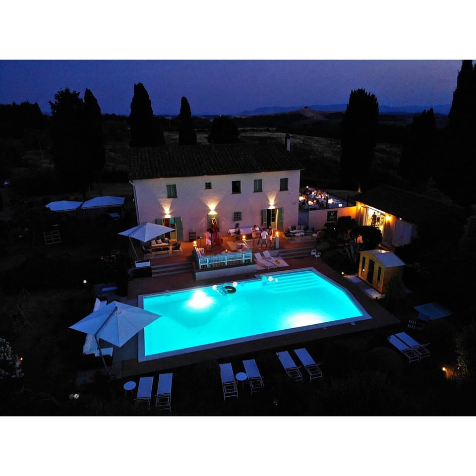 Pool view, Swimming pool, Sunset
