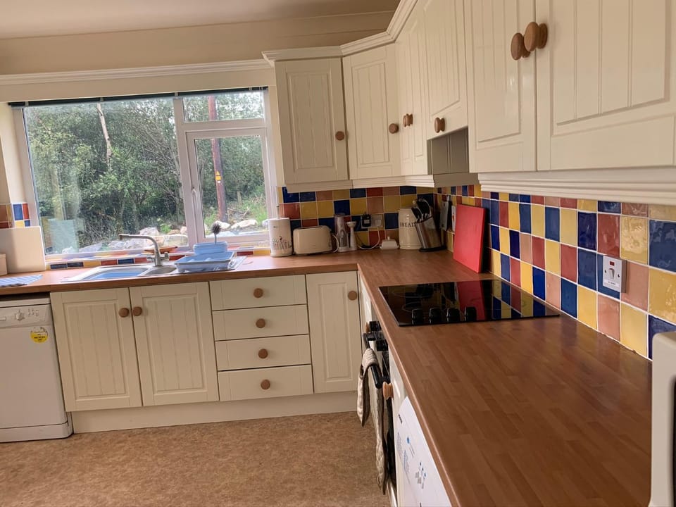 Kitchen or kitchenette, Garden view