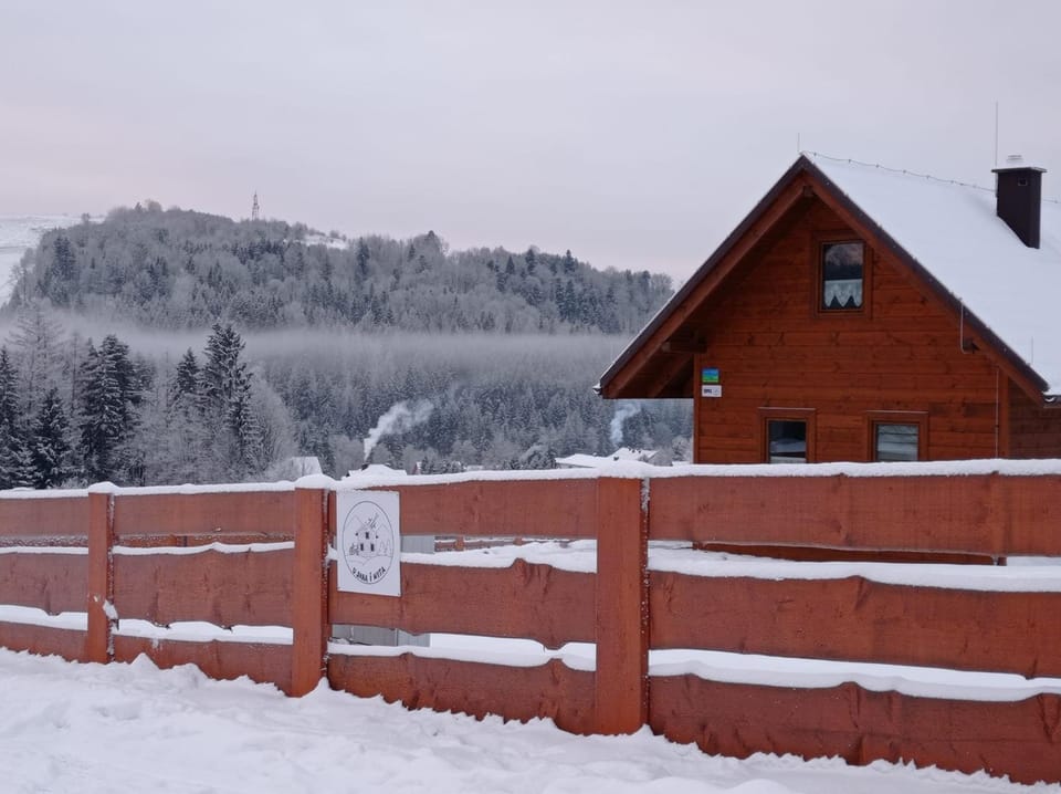 Property building, Winter, Mountain view