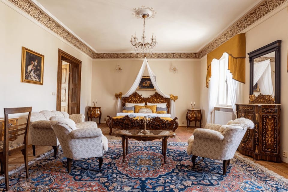 Living room, Seating area, Bedroom