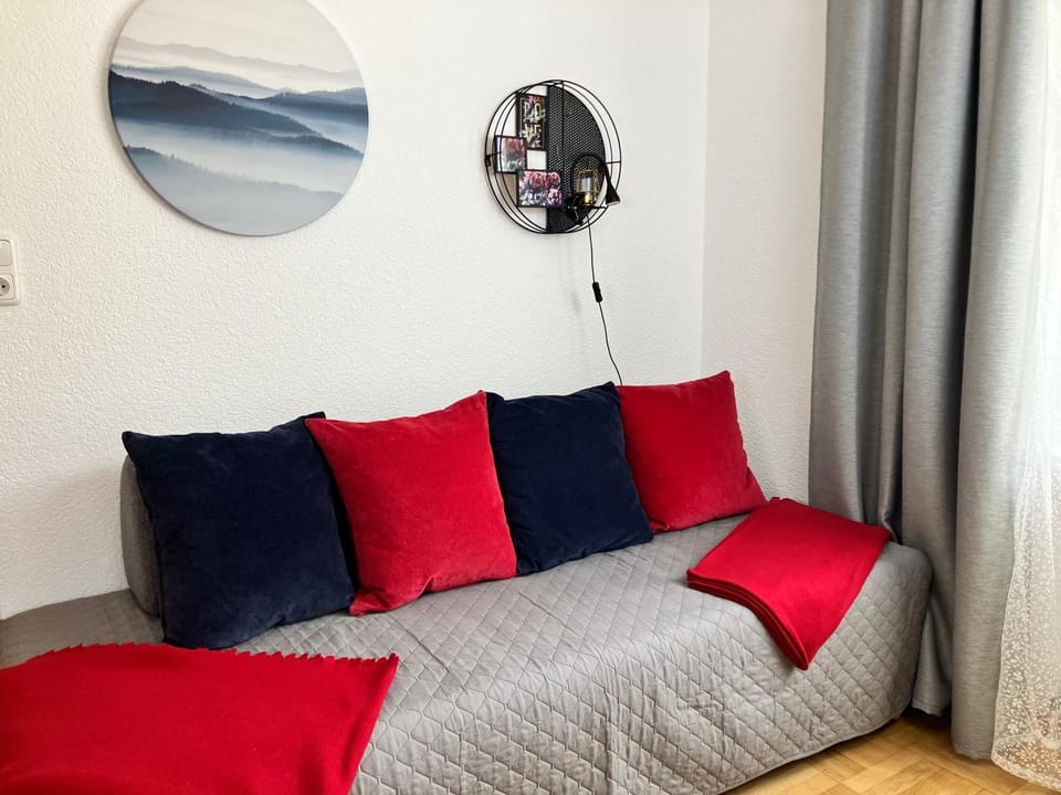 Bed, Living room, Photo of the whole room