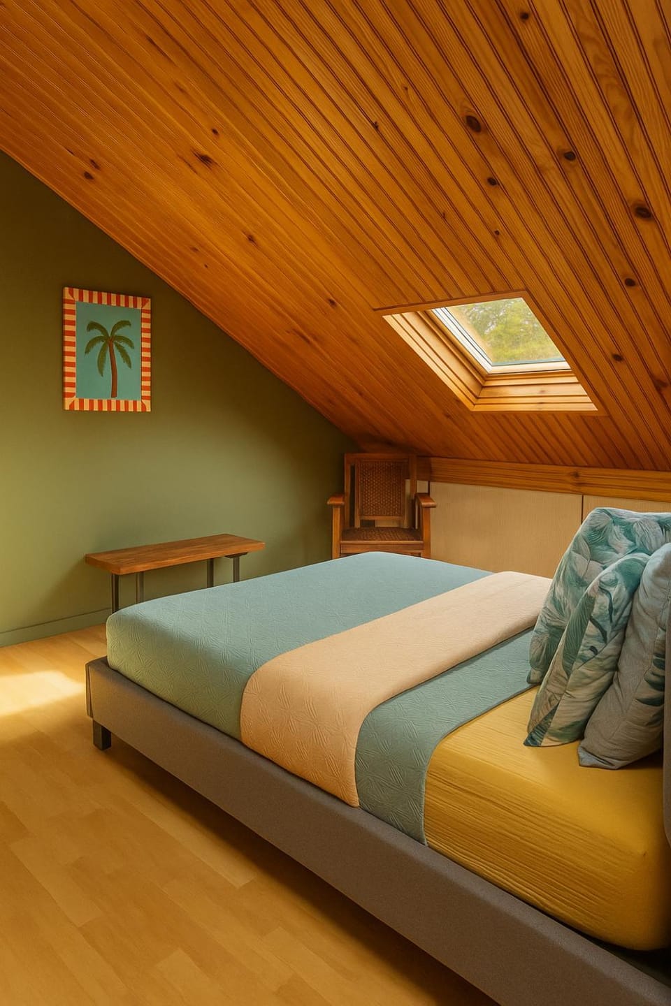 Photo of the whole room, Bedroom