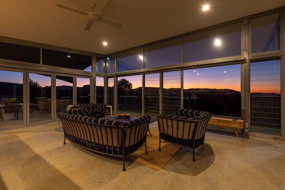 Living room, Sunset
