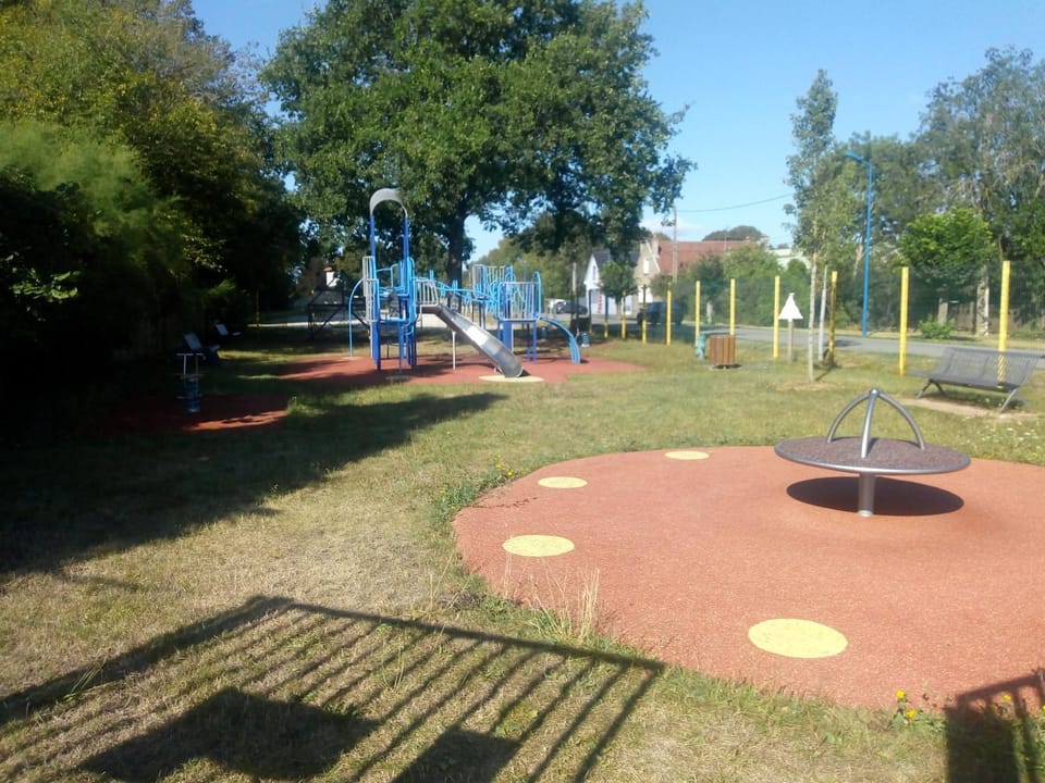 Children play ground, Quiet street view