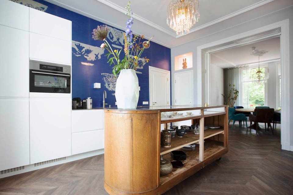 Kitchen or kitchenette, Living room, Dining area