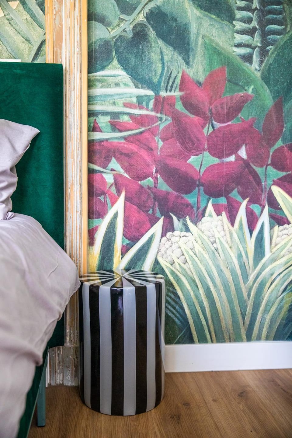 Bed, Decorative detail, Bedroom