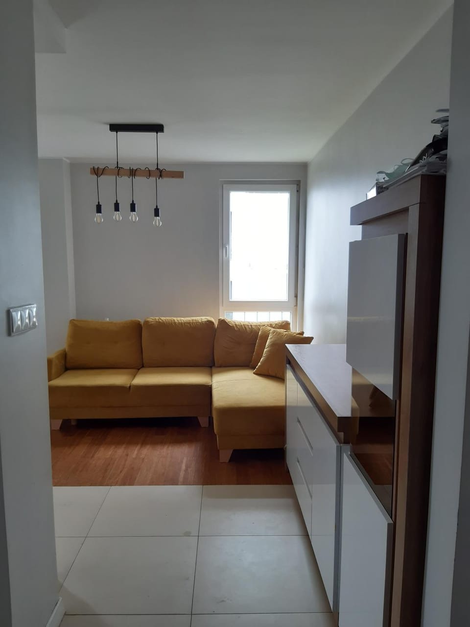 Kitchen or kitchenette, Living room, Seating area, Dining area, Bedroom