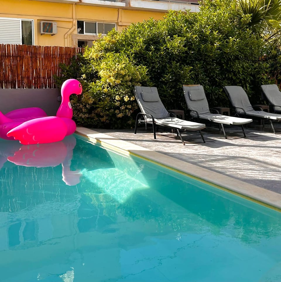 Day, Swimming pool, sunbed