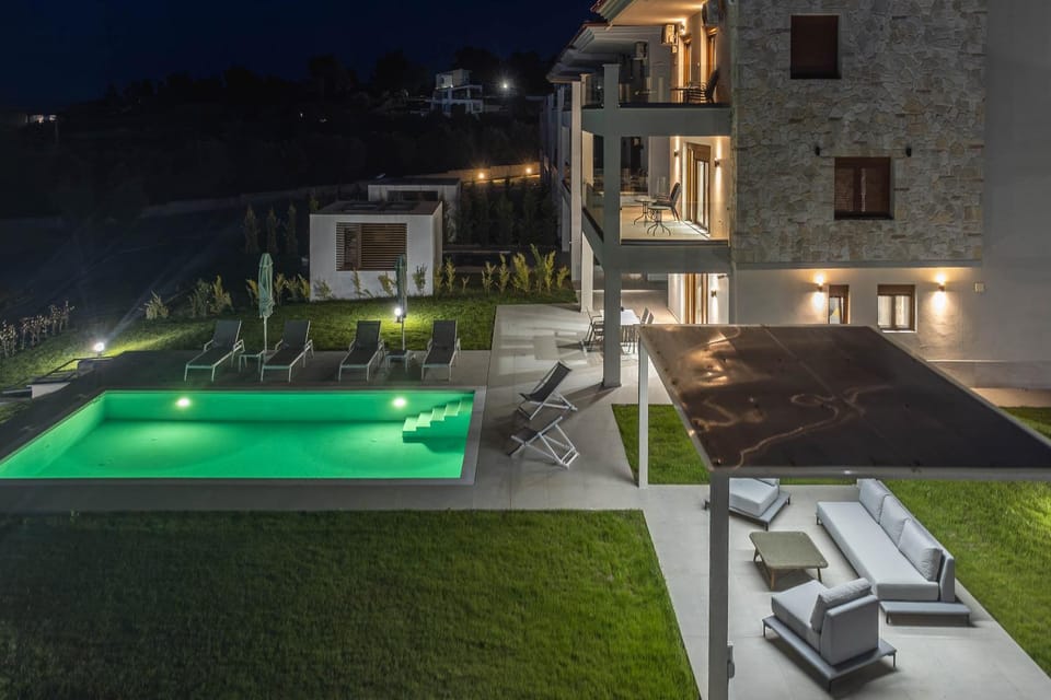 Property building, Patio, Pool view