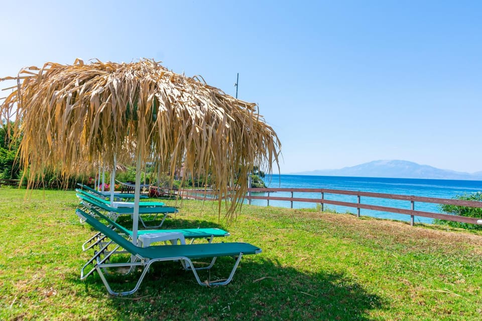 Day, Natural landscape, Garden, Beach, Sea view, sunbed