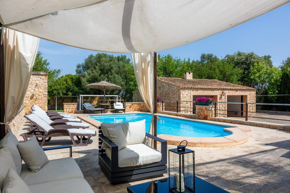Property building, Living room, Swimming pool