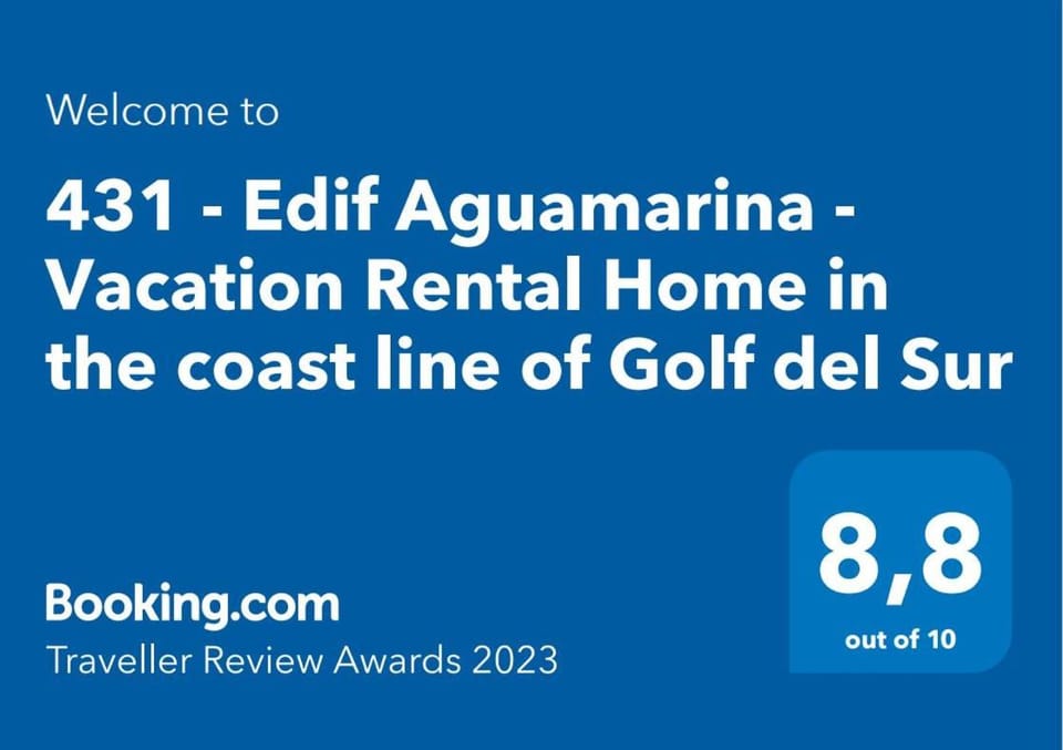 431 - Edif Aguamarina - Vacation Rental Home in the coast line of Golf del Sur Apartment in Abona