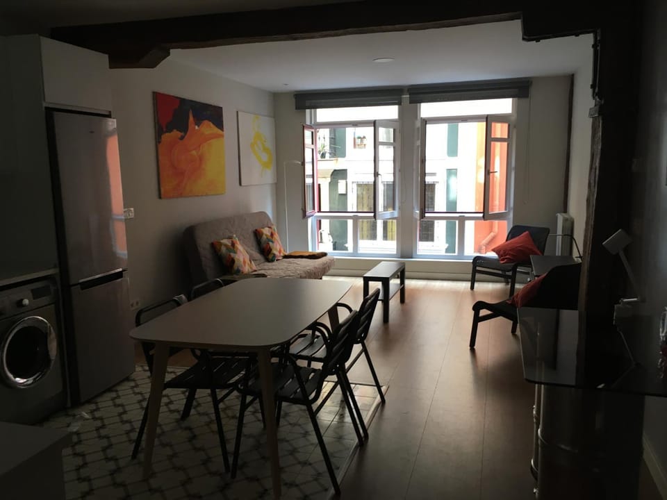 Kitchen or kitchenette, Living room, Dining area