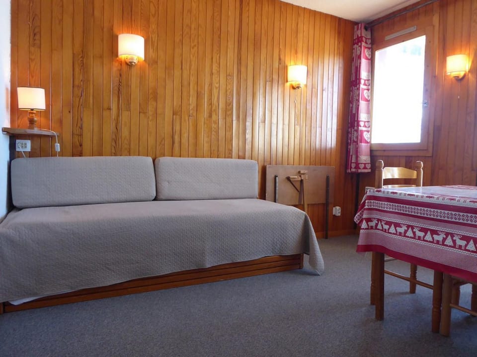 Studio pour 3 pers. à Montchavin, proche pistes, parking gratuit Apartment in Landry