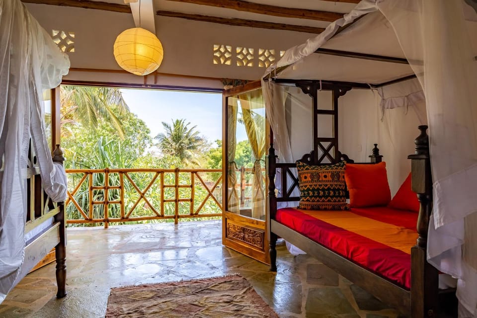 Bed, Balcony/Terrace, Seating area