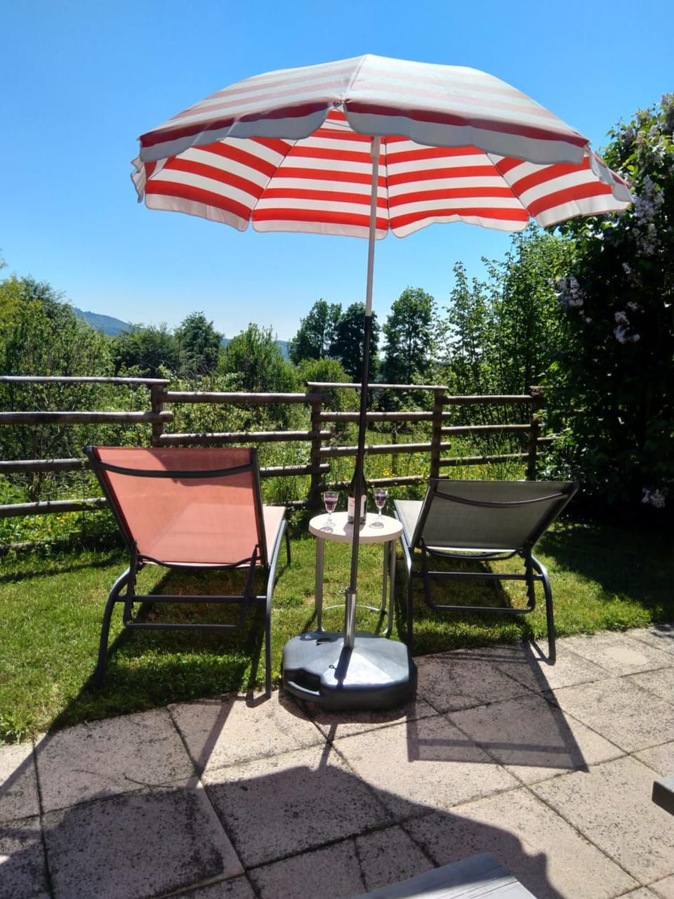 Natural landscape, sunbed