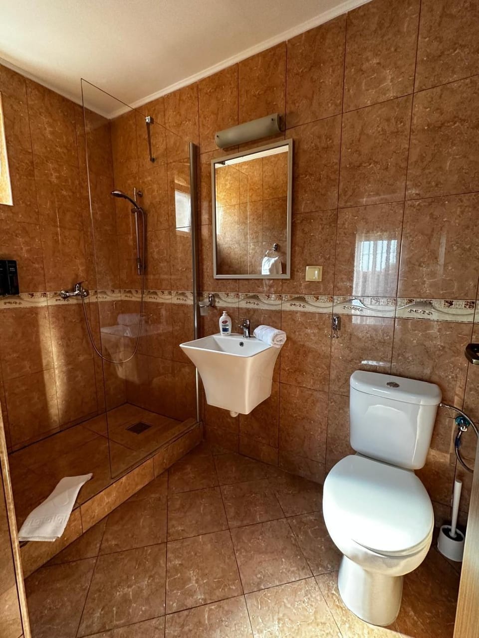 Shower, Toilet, Bathroom, towels