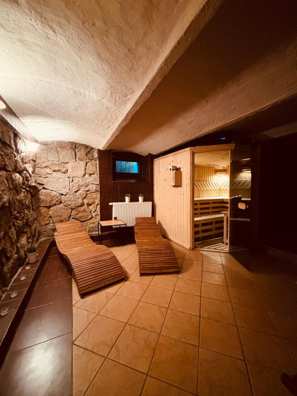 Sauna, Seating area, Entertainment