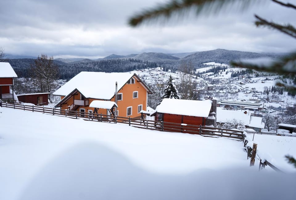Property building, Natural landscape, Winter, Mountain view