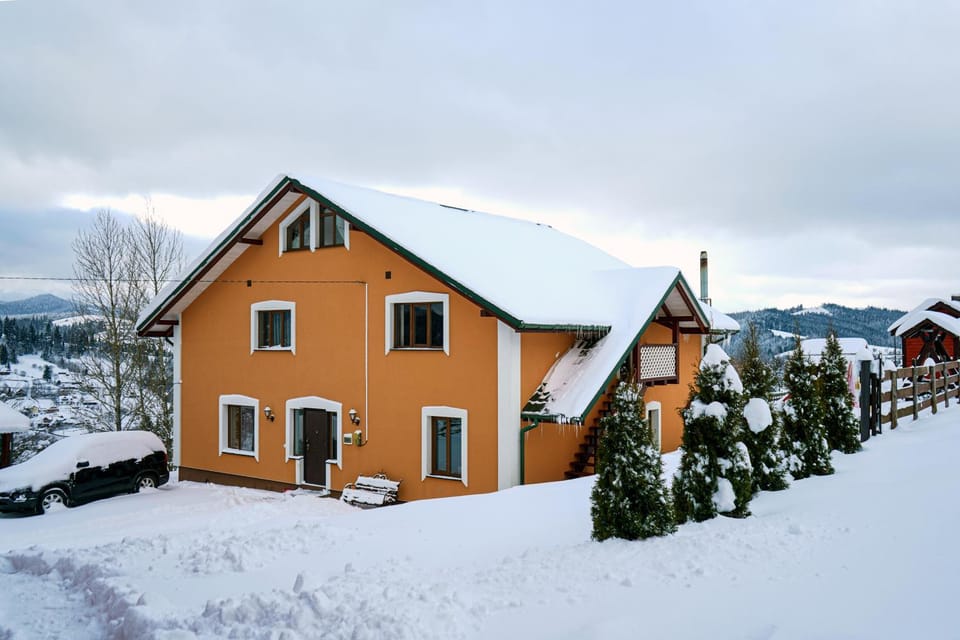 Property building, Natural landscape, Winter, Mountain view