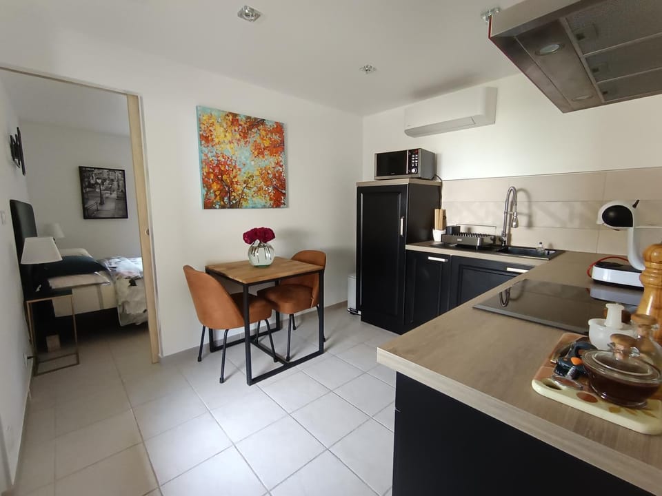 Kitchen or kitchenette, Dining area, oven, stove