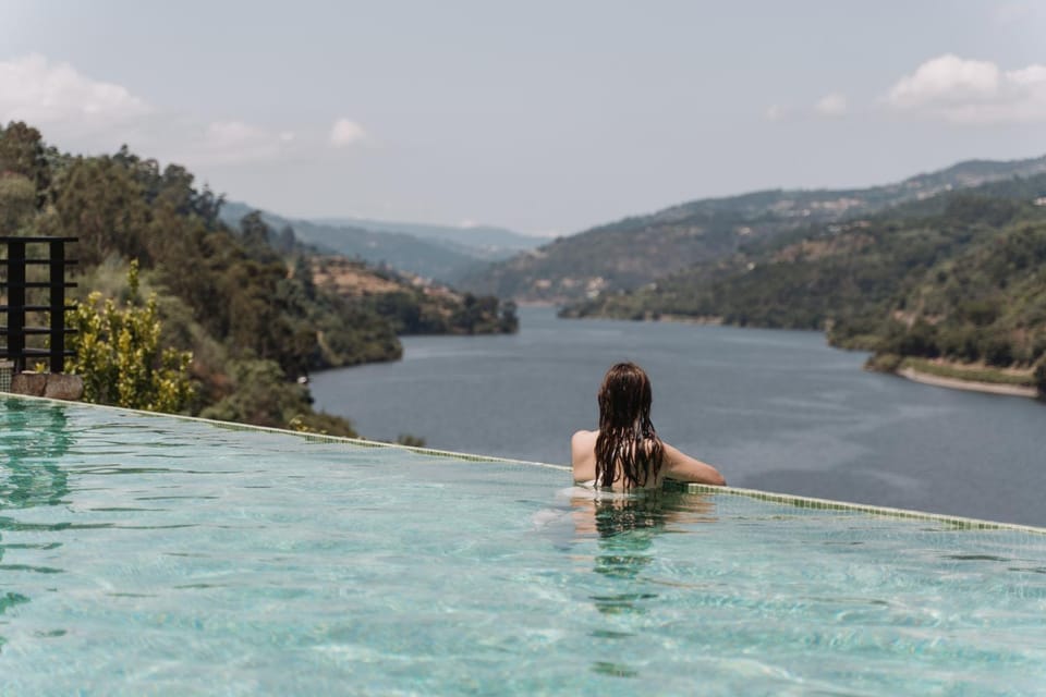 View (from property/room), River view, Swimming pool
