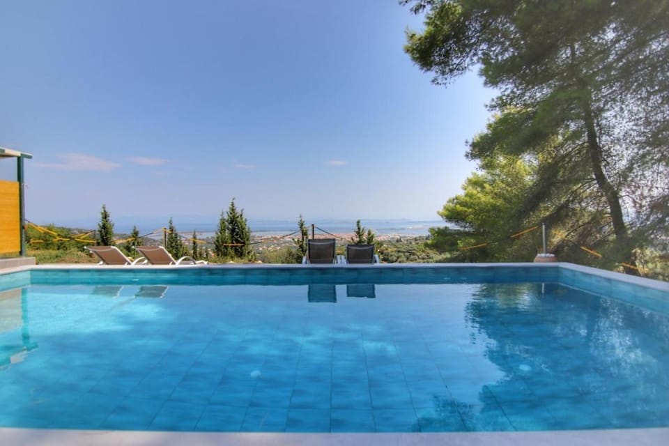 Summer, View (from property/room), Seating area, Sea view, Swimming pool