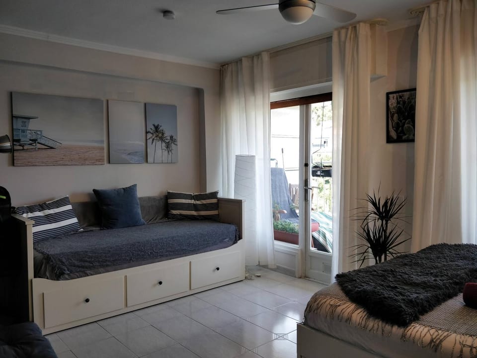 Bed, View (from property/room), Living room, Bedroom
