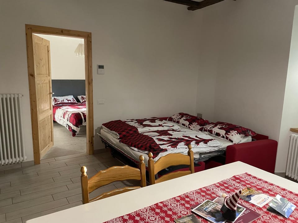 Property building, Living room, Bedroom