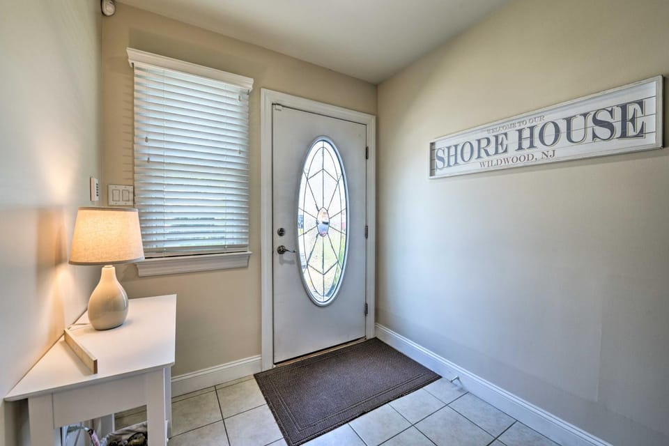 Retreat w/ BBQ + Balcony: 1 Block to Boardwalk! House in Wildwood