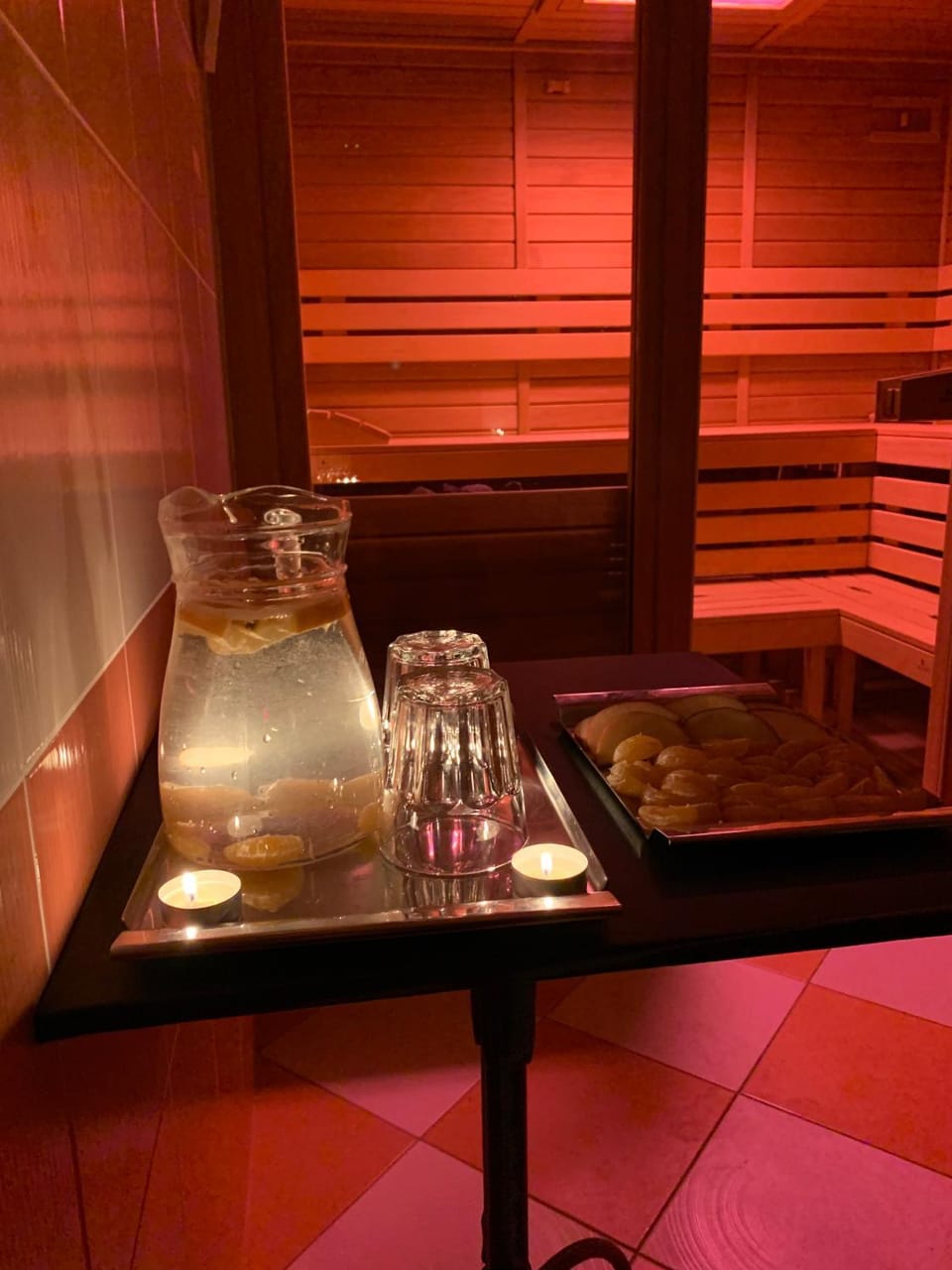 Sauna, Food and drinks