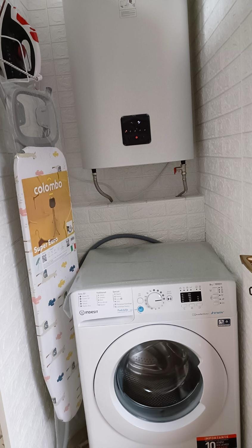 flat iron, washing machine