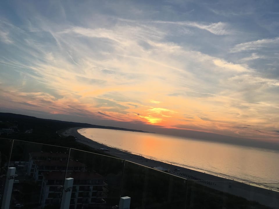 Natural landscape, Sea view, Sunset